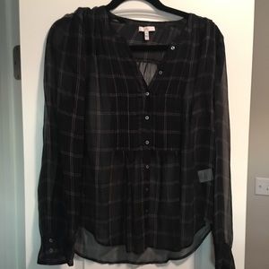 Joie plaid blouse